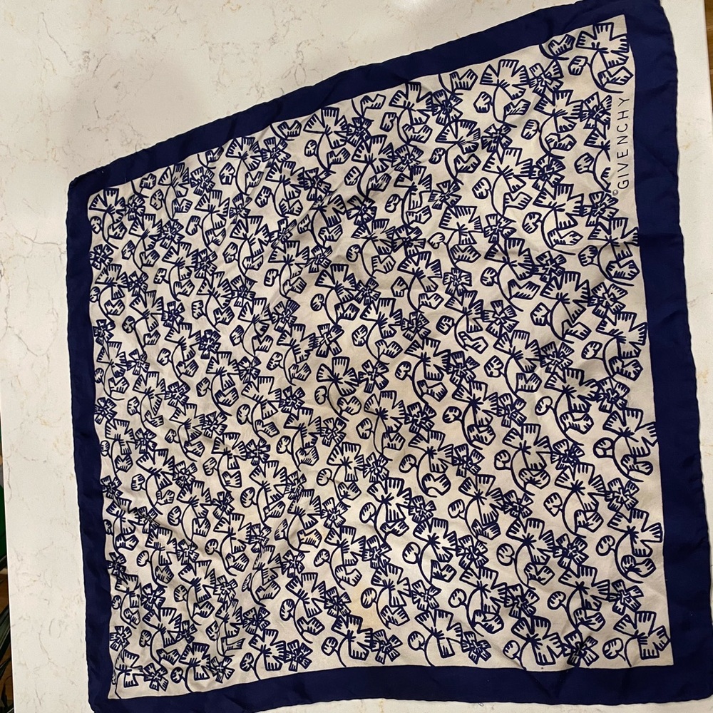 Givenchy silk flower scarf